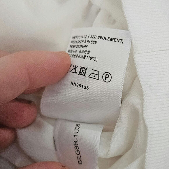 Lafayette 148 White Silk Blouse Size 2X - Picture 5 of 7